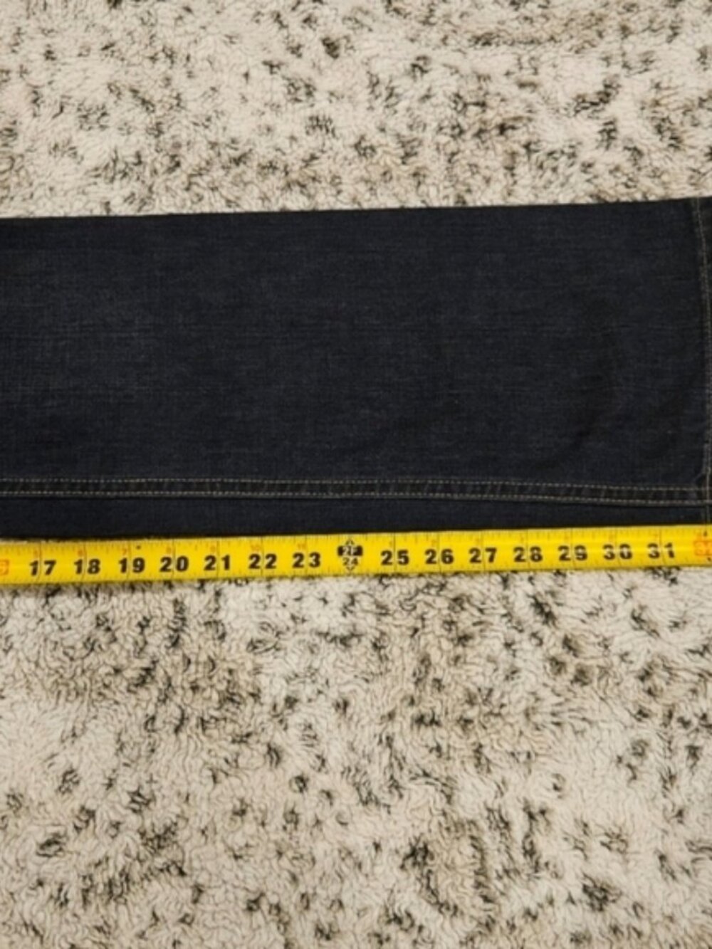 Faconnable SZ 2 Vintage Black Wash 100% Cotton White Stitch Straight Leg Jeans - Picture 10 of 13